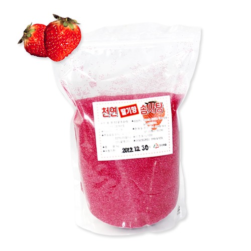 천연 솜사탕원료[딸기향 1kg]약 100인분